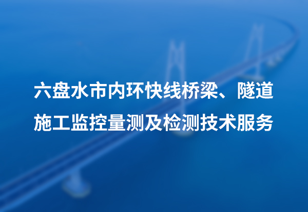 六盘水市内环快线桥梁、隧道施工监控量测及检测技术服务